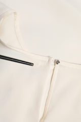 White Embellished Crystal Sequin Fairy Top