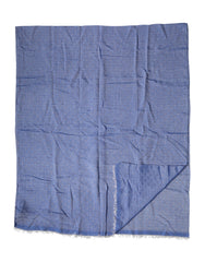 Blue Lace Stole Cotton Neck Wrap Shawl Scarf