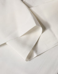 White Silk Fringes Neck Wrap Foulard Scarf