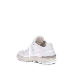 Beige Calf Leather Bos Taurus Sneakers