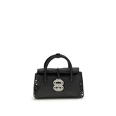 Black Calf Leather Bos Taurus Handbag