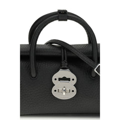 Black Calf Leather Bos Taurus Handbag