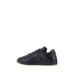 Black Calf Leather Bos Taurus Low Top Sneakers