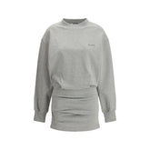 Gray Cotton Casual Dress
