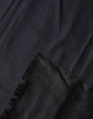 Black Lace Stole Silk NeckWrap Shawl Scarf