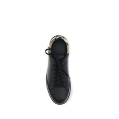 Black Calf Leather Bos Taurus Low Top Sneakers