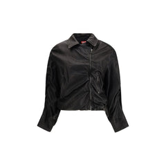Black Lamb Leather Biker Jacket