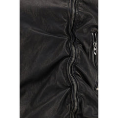 Black Lamb Leather Biker Jacket