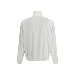 White Polyamide Full-Length Jacket