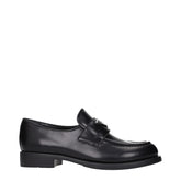 Black Leather Slip-On Loafers