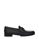Black Leather Slip-On Loafers