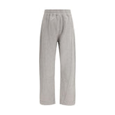 Gray Cotton Casual Pants