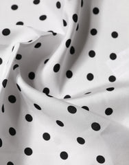 White Polka Dot Square Handkerchief Scarf