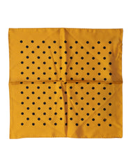 Orange Polka Dot Square Handkerchief Scarf
