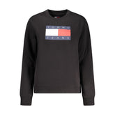 Black Cotton Women Sweatshirt