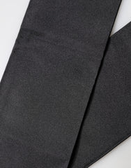 Black Silk Fringes Neck Wrap Foulard Scarf