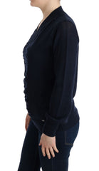 Blue V-Neck Lightweight Jumper Sweater