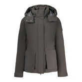Black Polyester Women Jacket