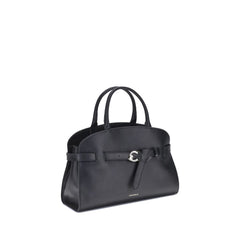 Black Calf Leather Bos Taurus Handbag