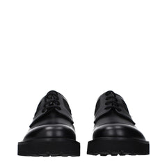 Black Leather Oxfords And Derbies