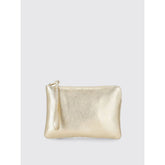 Gold Leather Clutch Bag