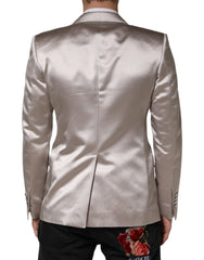 Silver SICILIA Single Breasted Jacket Blazer