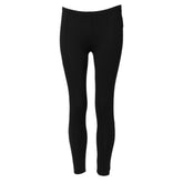 Black Skinny Mid Waist Leggings Cropped Trouser Pants