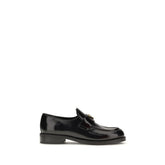 Black Calf Leather Bos Taurus Slip-On Loafers