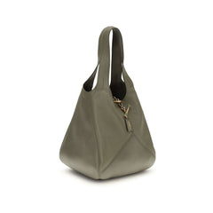 Bicolor Buffalo Leather Shoulder Bag