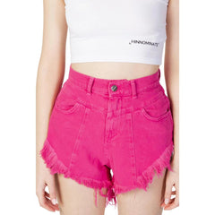 Fuchsia Cotton Short And Mini Shorts