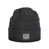 Black Polyester Men's Cap