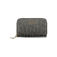 Black Polyurethane Women Wallet