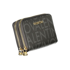 Black Polyurethane Women Wallet