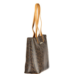 حقيبة يد نسائية من البولي يوريثين باللون البني