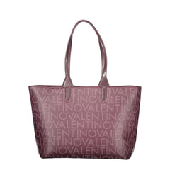 حقيبة يد نسائية من البولي يوريثين باللون الأحمر