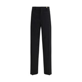 Black Fleece Wool Dress Pants