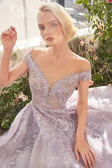 Lavender Story Highlow Hem Gown-1