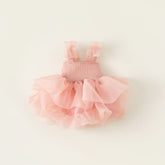 Summer Children Straps Pettiskirt Mesh Princess Dress