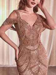 Fully Embellished Fit & Flare Gown-2