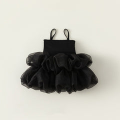 Summer Children Straps Pettiskirt Mesh Princess Dress