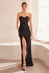 Strapless Fitted Dress With A Sweetheart Neckline-0