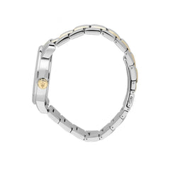 ساعة فاخرة من الفولاذ المقاوم للصدأ باللون الرمادي