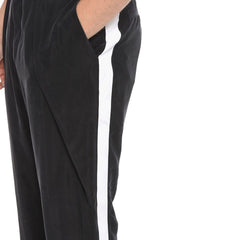 Black Copper Cropped Pants