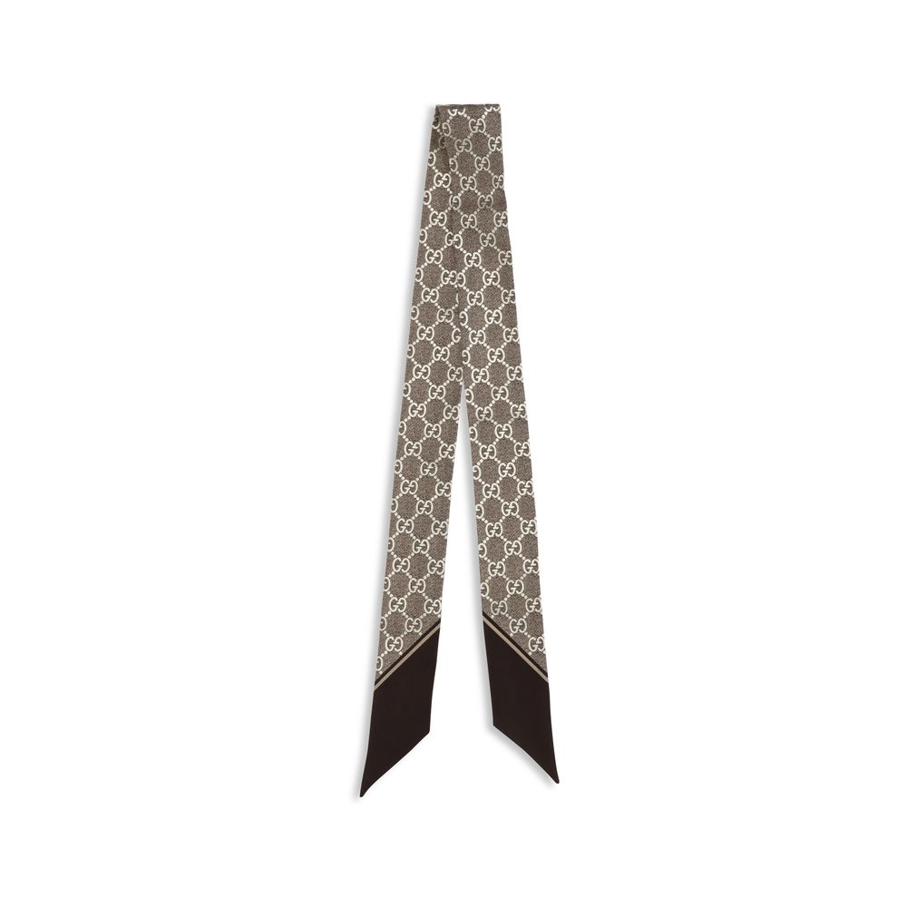 وشاح حريري بني