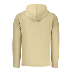 Beige Cotton Men's Hoodie
