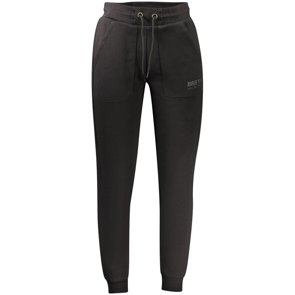 Black Cotton Men's Track Pant