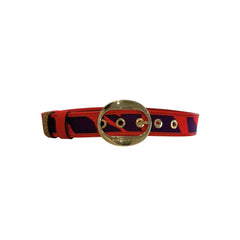 Orange Genuine Leather Women Belt
