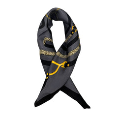 Black Silk Women Scarf