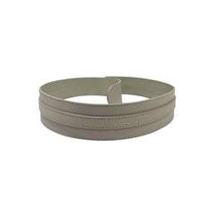 Grey Genuine Leather Women's Belt