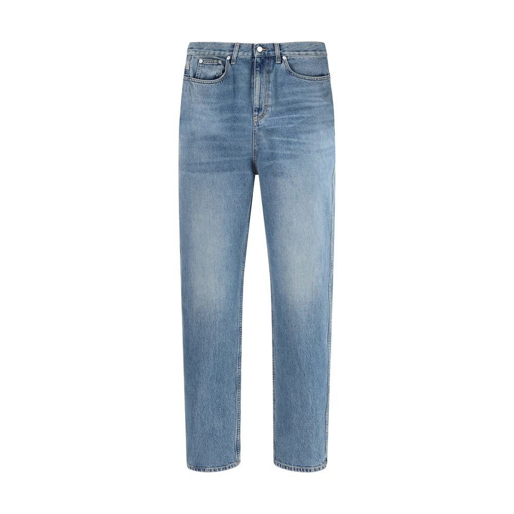 Light Blue Cotton Slim Fit Jeans